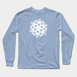 Paper Snowflake design no. 1 Long Sleeve T-Shirt